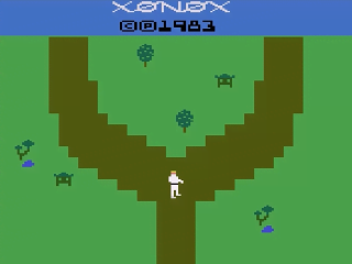Chuck Norris Superkicks & Spike's Peak title screen for Atari 2600